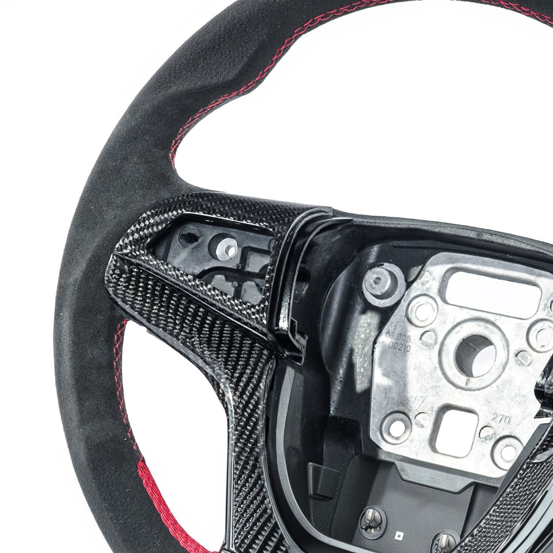 2012-2015 Chevrolet Camaro Carbon Fiber Replacement Steering Wheel With Button Cover ST-CA-1215-004