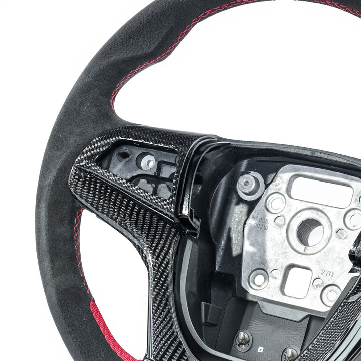 2012-2015 Chevrolet Camaro Carbon Fiber Replacement Steering Wheel With Button Cover ST-CA-1215-004