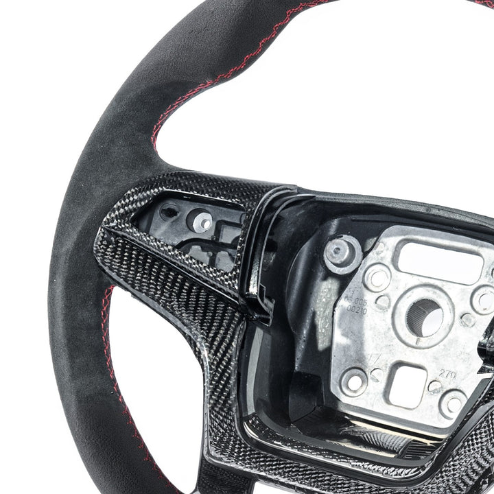 2012-2015 Chevrolet Camaro Carbon Fiber Replacement Steering Wheel With Button Cover ST-CA-1215-004