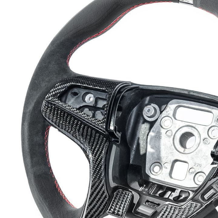 2012-2015 Chevrolet Camaro Carbon Fiber Replacement Steering Wheel With Button Cover ST-CA-1215-004