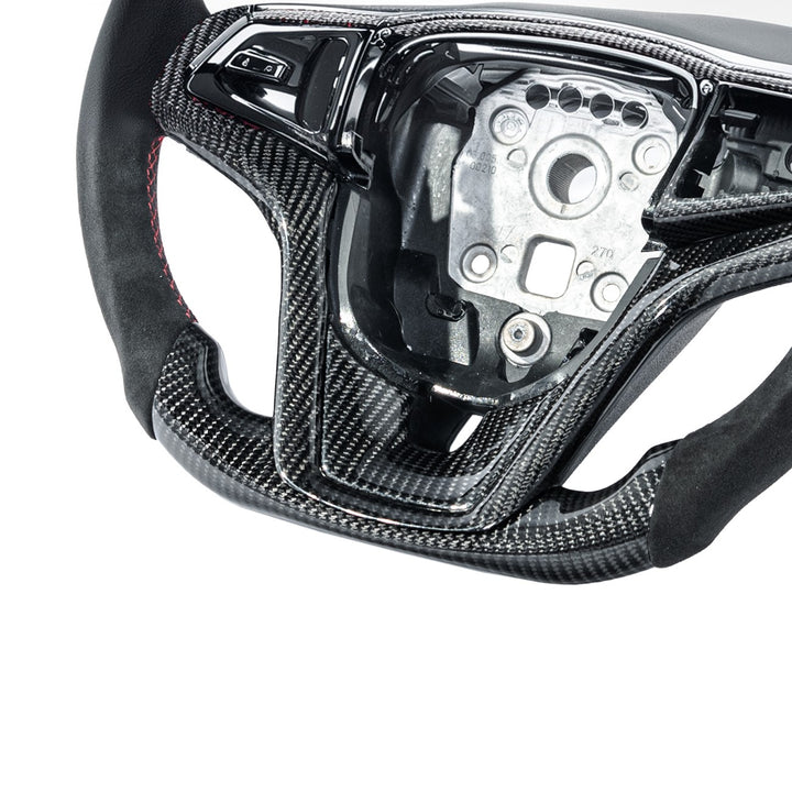 2012-2015 Chevrolet Camaro Carbon Fiber Replacement Steering Wheel With Button Cover ST-CA-1215-004