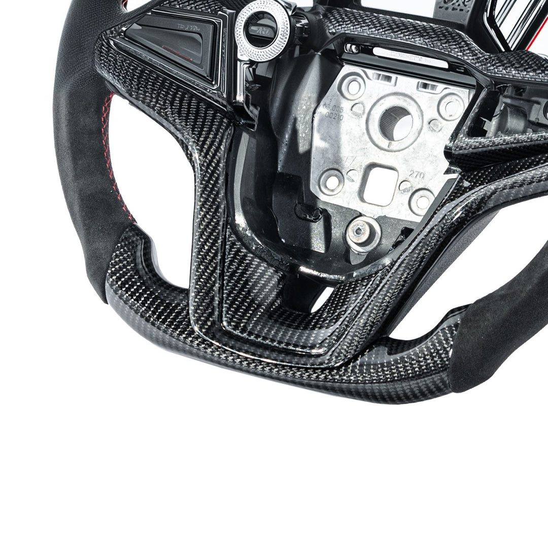 2012-2015 Chevrolet Camaro Carbon Fiber Replacement Steering Wheel With Button Cover ST-CA-1215-004