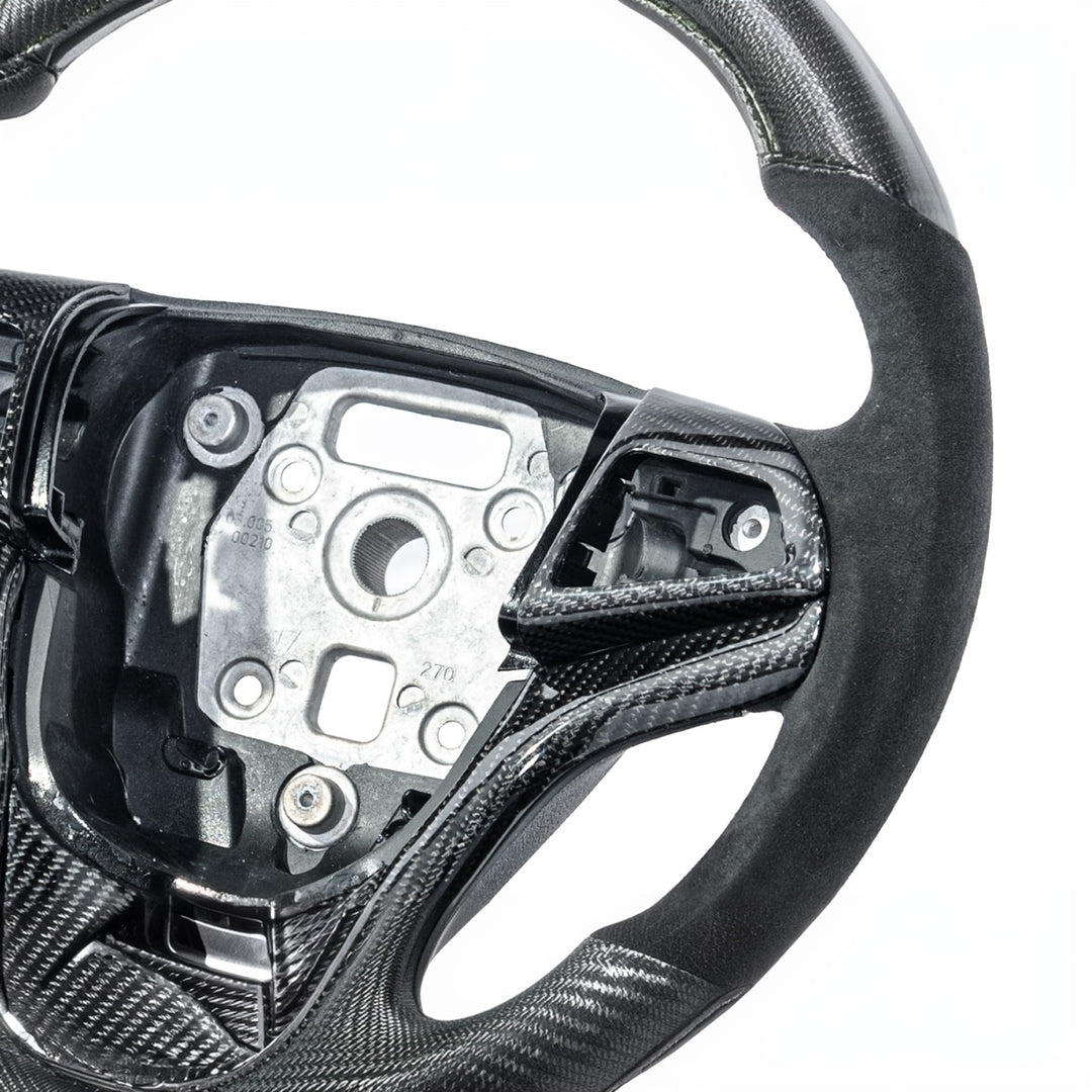 2012-2015 Chevrolet Camaro Carbon Fiber Replacement Steering Wheel With Button Cover ST-CA-1215-004