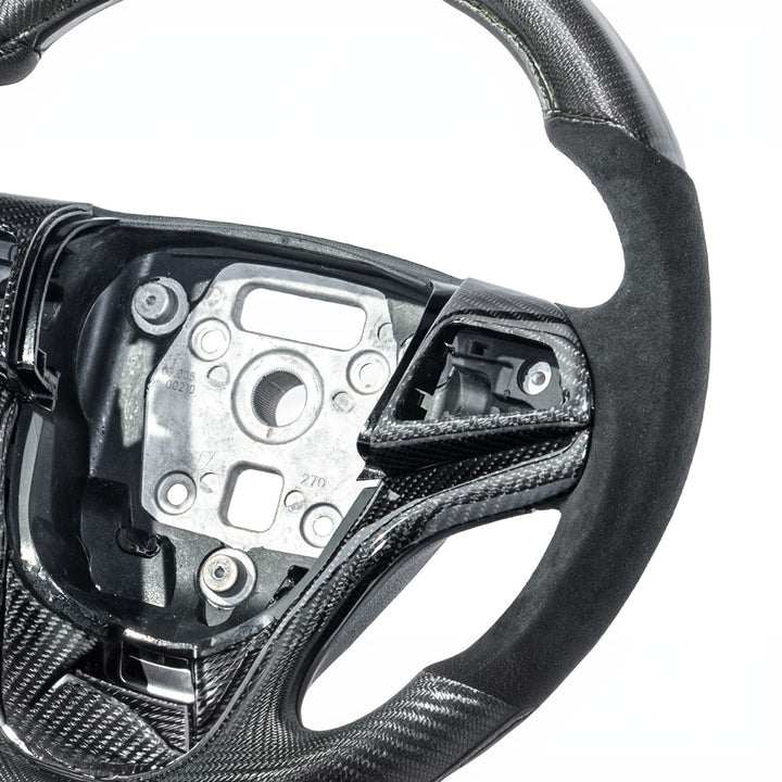 2012-2015 Chevrolet Camaro Carbon Fiber Replacement Steering Wheel With Button Cover ST-CA-1215-004