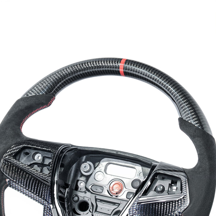 2012-2015 Chevrolet Camaro Carbon Fiber Replacement Steering Wheel With Button Cover ST-CA-1215-004