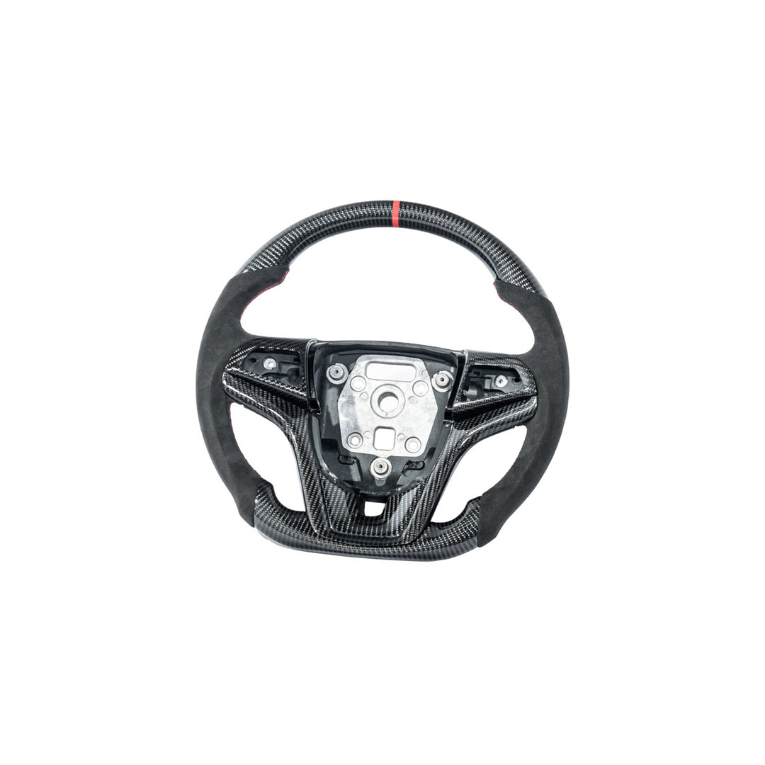 2012-2015 Chevrolet Camaro Carbon Fiber Replacement Steering Wheel With Button Cover ST-CA-1215-004