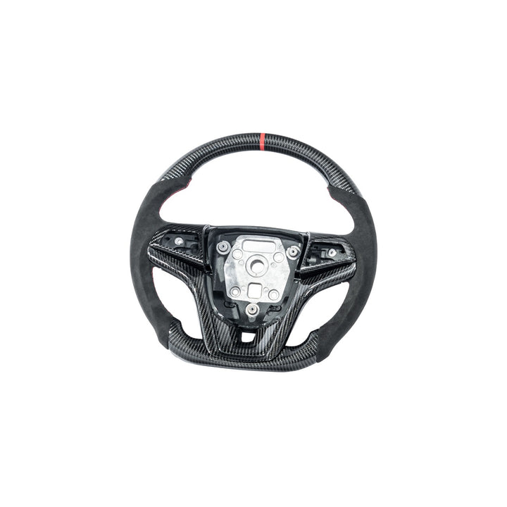 2012-2015 Chevrolet Camaro Carbon Fiber Replacement Steering Wheel With Button Cover ST-CA-1215-004
