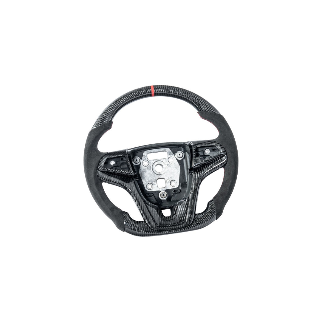 2012-2015 Chevrolet Camaro Carbon Fiber Replacement Steering Wheel With Button Cover ST-CA-1215-004