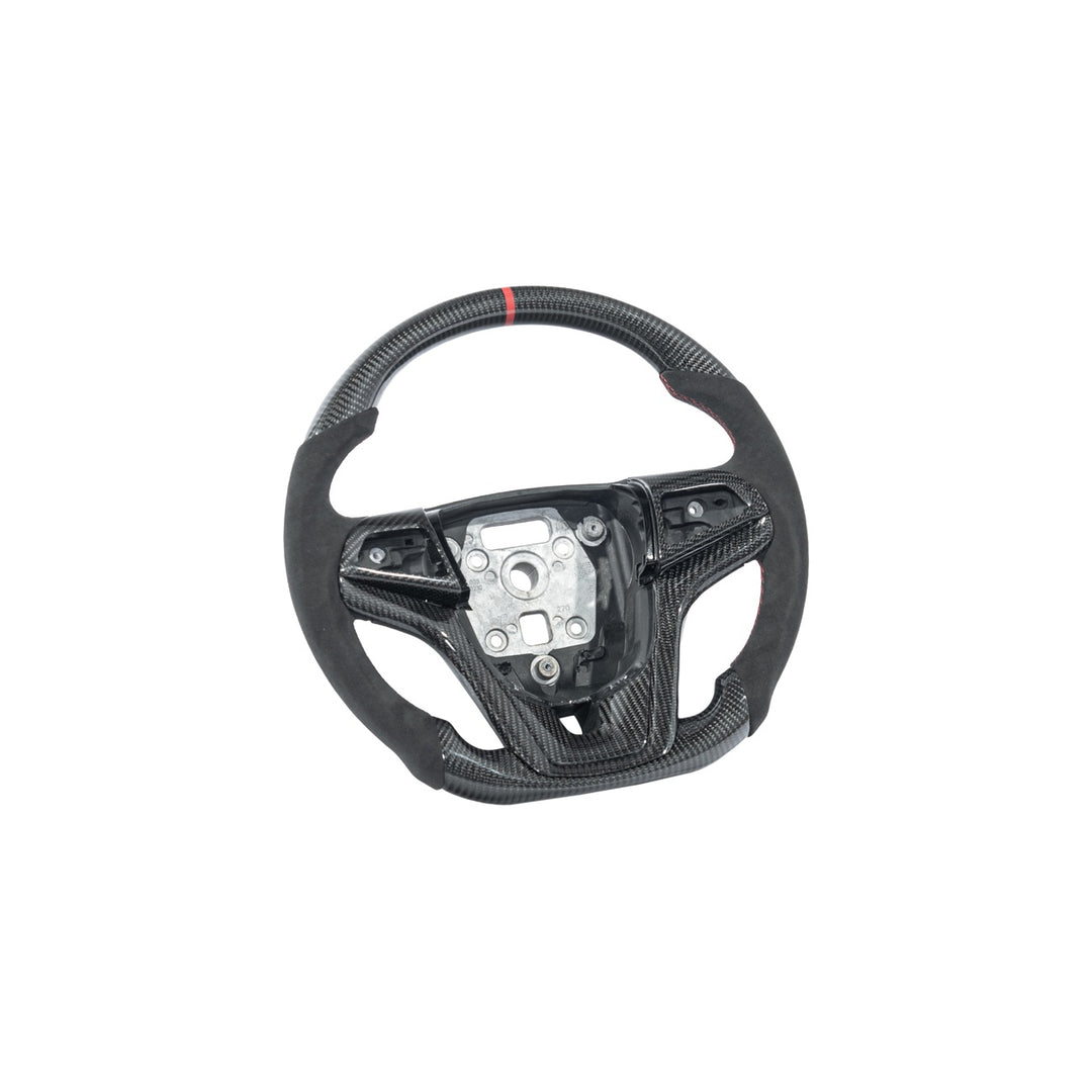 2012-2015 Chevrolet Camaro Carbon Fiber Replacement Steering Wheel With Button Cover ST-CA-1215-004