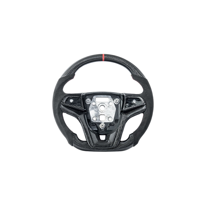2012-2015 Chevrolet Camaro Carbon Fiber Replacement Steering Wheel With Button Cover ST-CA-1215-004