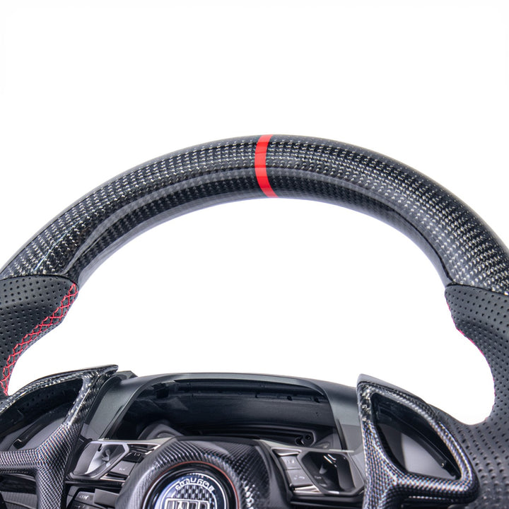 2016-2024 Chevrolet Camaro Carbon Fiber Replacement Steering Wheel With Button Cover ST-CAMARO-1624-002