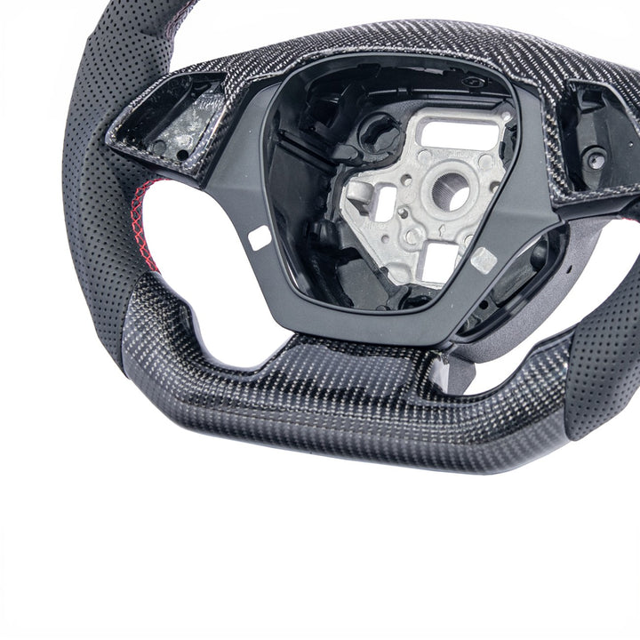 2016-2024 Chevrolet Camaro Carbon Fiber Replacement Steering Wheel With Button Cover ST-CAMARO-1624-002