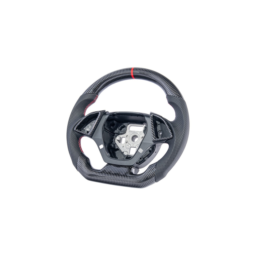 2016-2024 Chevrolet Camaro Carbon Fiber Replacement Steering Wheel With Button Cover ST-CAMARO-1624-002