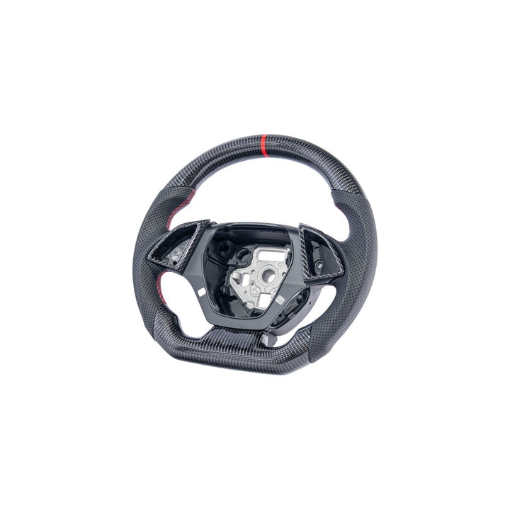 2016-2024 Chevrolet Camaro Carbon Fiber Replacement Steering Wheel With Button Cover ST-CAMARO-1624-002