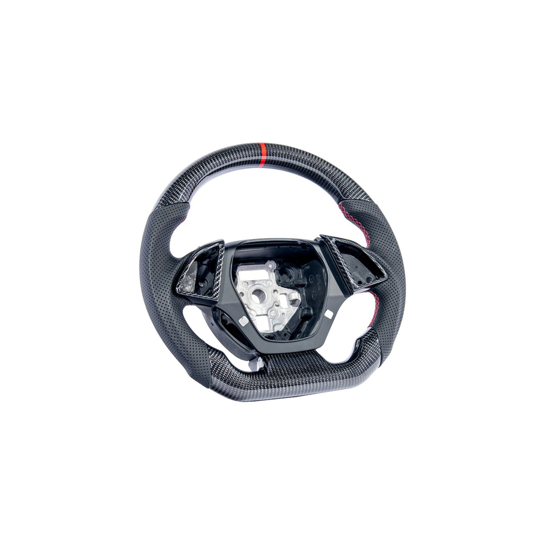 2016-2024 Chevrolet Camaro Carbon Fiber Replacement Steering Wheel With Button Cover ST-CAMARO-1624-002