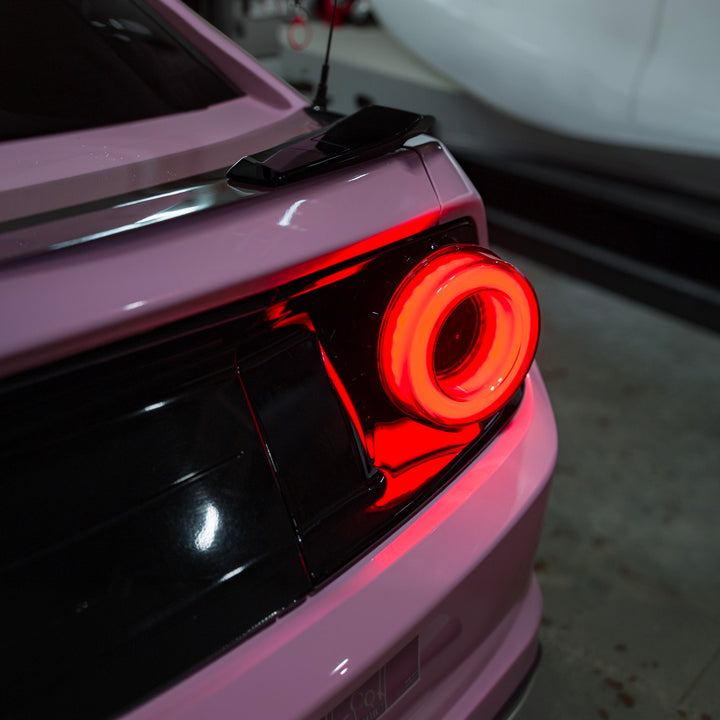 2015-2023 Ford Mustang Ferrari Style LED Red Lens Sequential Rear Taillights Clear Lens TL-1467-CL