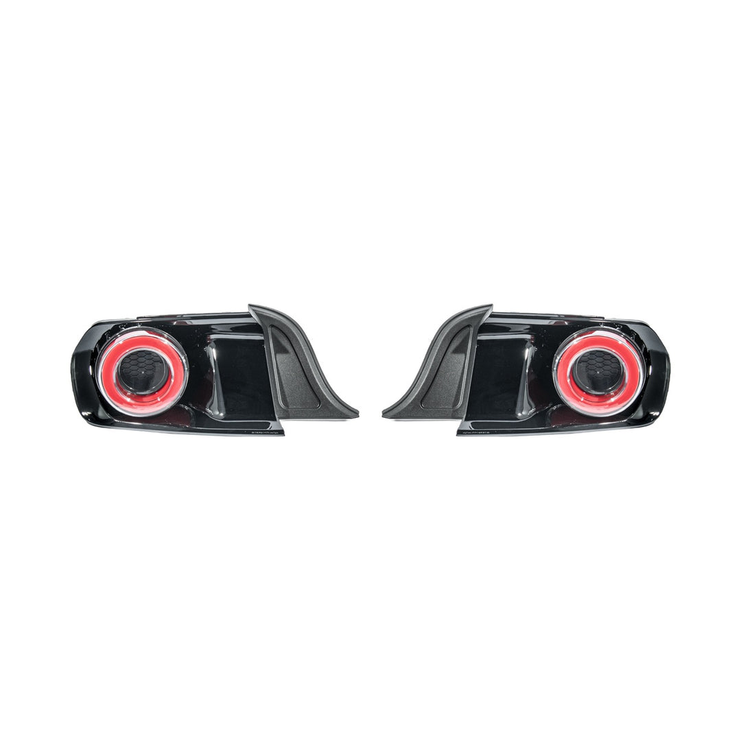 2015-2023 Ford Mustang Ferrari Style LED Red Lens Sequential Rear Taillights Clear Lens TL-1467-CL