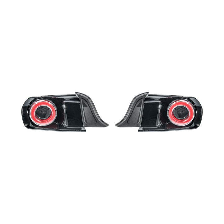 2015-2023 Ford Mustang Ferrari Style LED Red Lens Sequential Rear Taillights Clear Lens TL-1467-CL