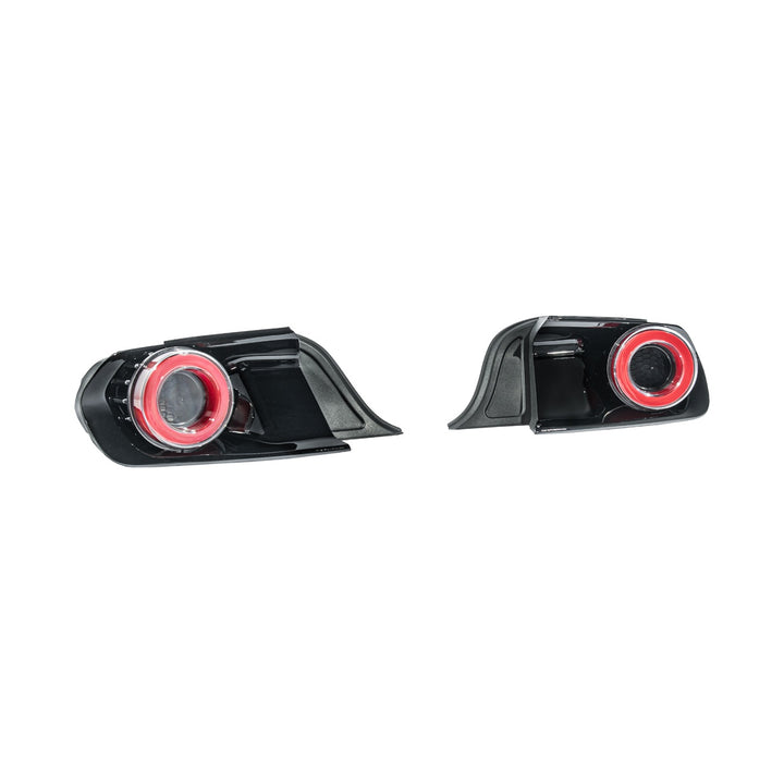 2015-2023 Ford Mustang Ferrari Style LED Red Lens Sequential Rear Taillights Clear Lens TL-1467-CL