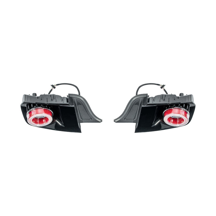 2015-2023 Ford Mustang Ferrari Style LED Red Lens Sequential Rear Taillights Clear Lens TL-1467-CL