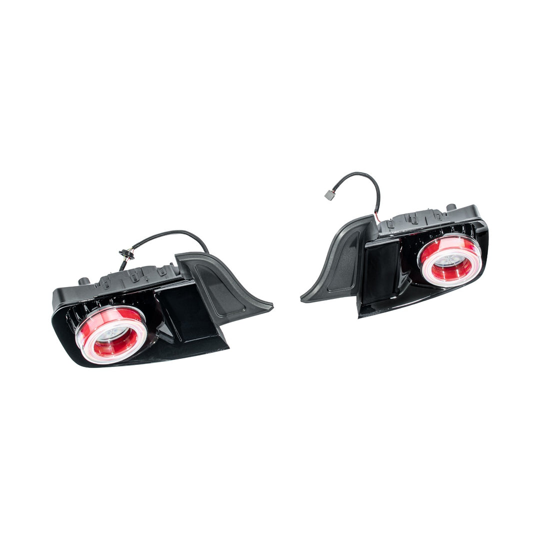 2015-2023 Ford Mustang Ferrari Style LED Red Lens Sequential Rear Taillights Clear Lens TL-1467-CL