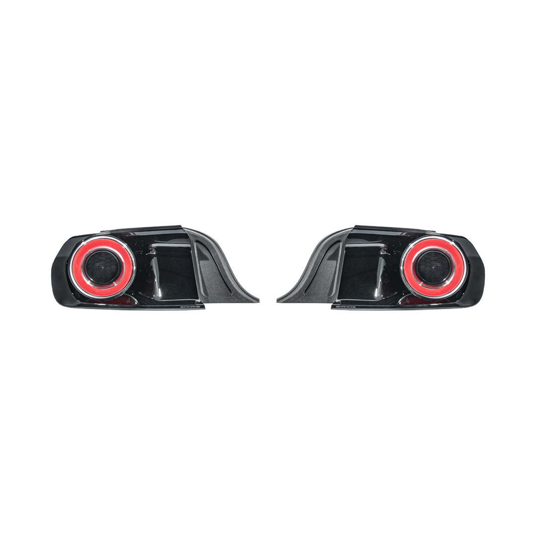 2015-2023 Ford Mustang Ferrari Style LED Red Lens Sequential Rear Taillights Clear Lens TL-1467-CL