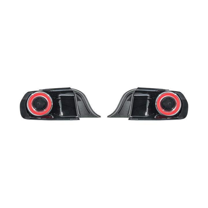 2015-2023 Ford Mustang Ferrari Style LED Red Lens Sequential Rear Taillights Clear Lens TL-1467-CL