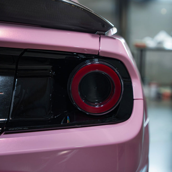 2015-2023 Ford Mustang Ferrari Style LED Red Lens Sequential Rear Taillights Red Lens TL-1467-RD