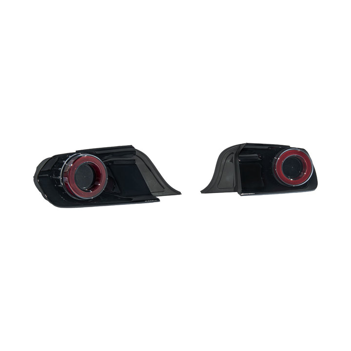 2015-2023 Ford Mustang Ferrari Style LED Red Lens Sequential Rear Taillights Red Lens TL-1467-RD