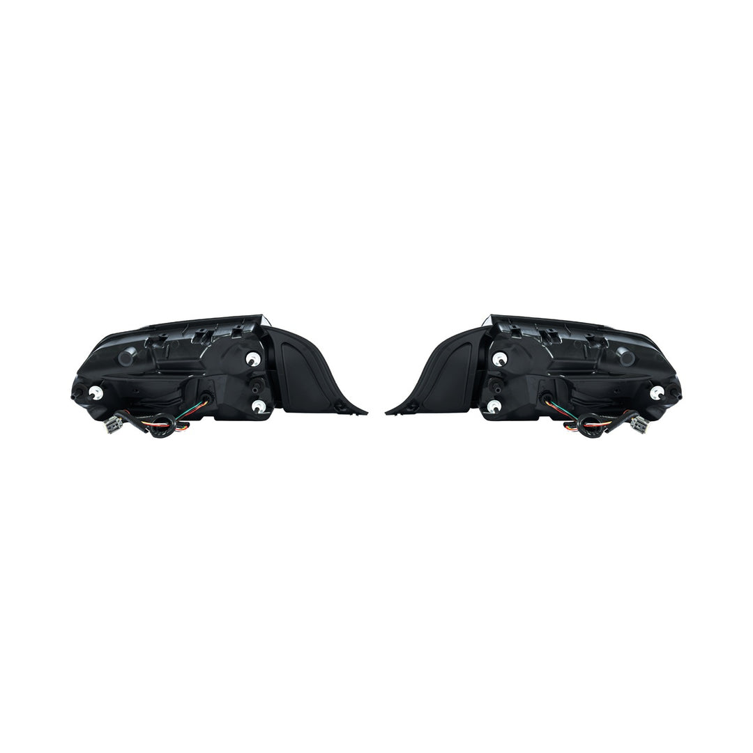 2015-2023 Ford Mustang Ferrari Style LED Red Lens Sequential Rear Taillights Red Lens TL-1467-RD