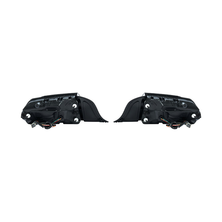 2015-2023 Ford Mustang Ferrari Style LED Red Lens Sequential Rear Taillights Red Lens TL-1467-RD