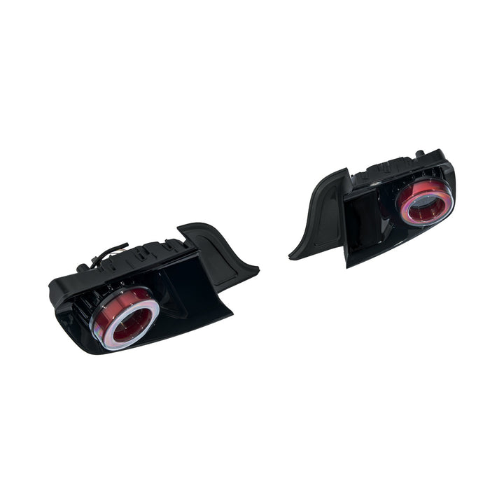 2015-2023 Ford Mustang Ferrari Style LED Red Lens Sequential Rear Taillights Red Lens TL-1467-RD