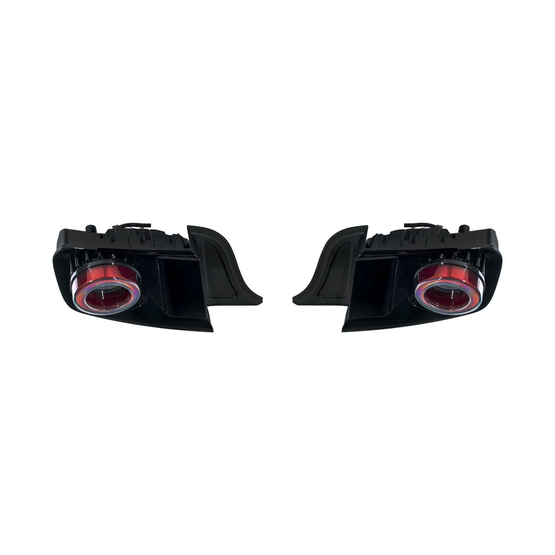 2015-2023 Ford Mustang Ferrari Style LED Red Lens Sequential Rear Taillights Red Lens TL-1467-RD
