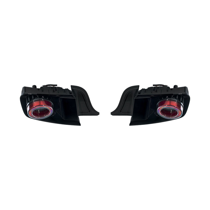 2015-2023 Ford Mustang Ferrari Style LED Red Lens Sequential Rear Taillights Red Lens TL-1467-RD