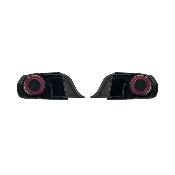 2015-2023 Ford Mustang Ferrari Style LED Red Lens Sequential Rear Taillights Red Lens TL-1467-RD