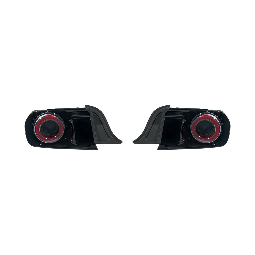 2015-2023 Ford Mustang Ferrari Style LED Red Lens Sequential Rear Taillights Red Lens TL-1467-RD