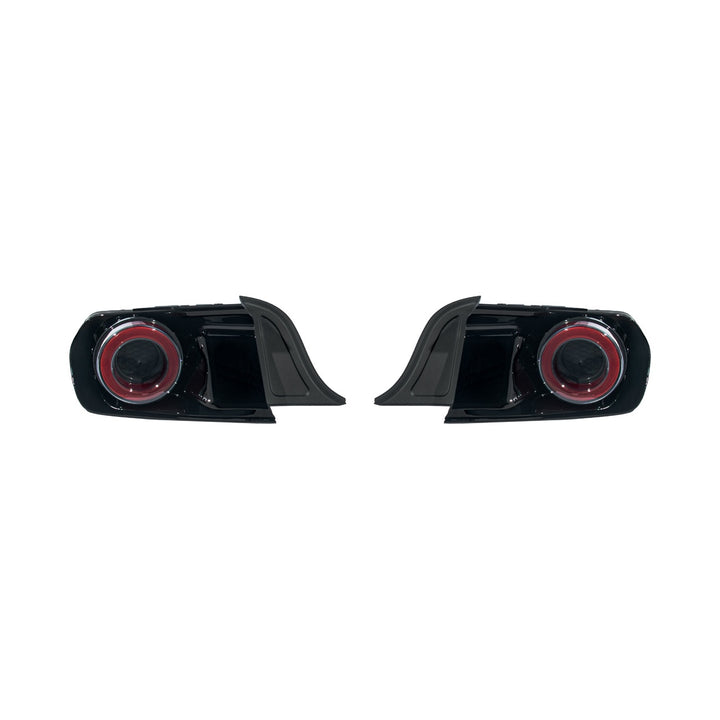 2015-2023 Ford Mustang Ferrari Style LED Red Lens Sequential Rear Taillights Red Lens TL-1467-RD