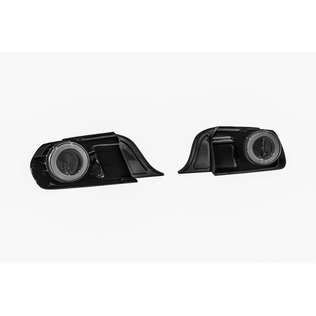 2015-2023 Ford Mustang Ferrari Style LED Red Lens Sequential Rear Taillights Smoke Tinted Lens TL-1467-SM