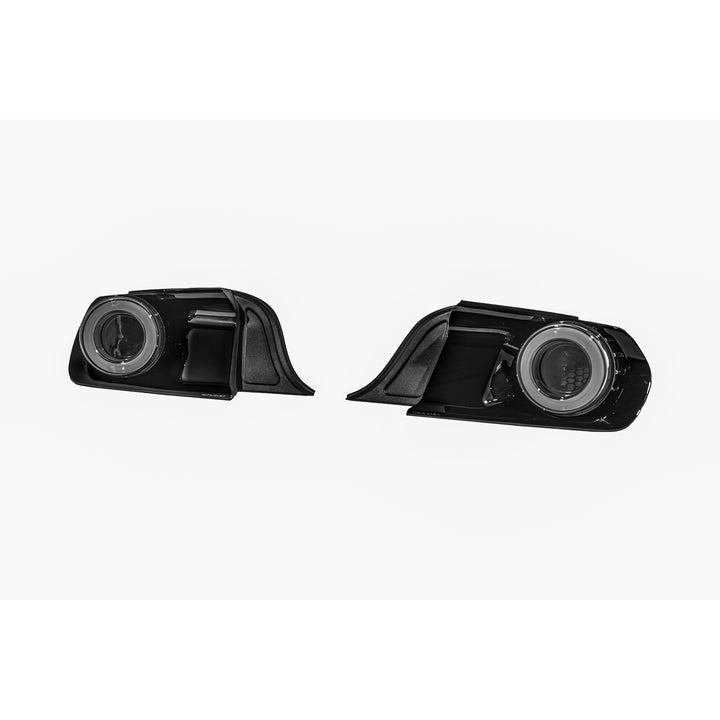 2015-2023 Ford Mustang Ferrari Style LED Red Lens Sequential Rear Taillights Smoke Tinted Lens TL-1467-SM