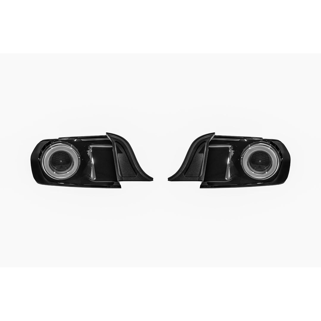 2015-2023 Ford Mustang Ferrari Style LED Red Lens Sequential Rear Taillights Smoke Tinted Lens TL-1467-SM