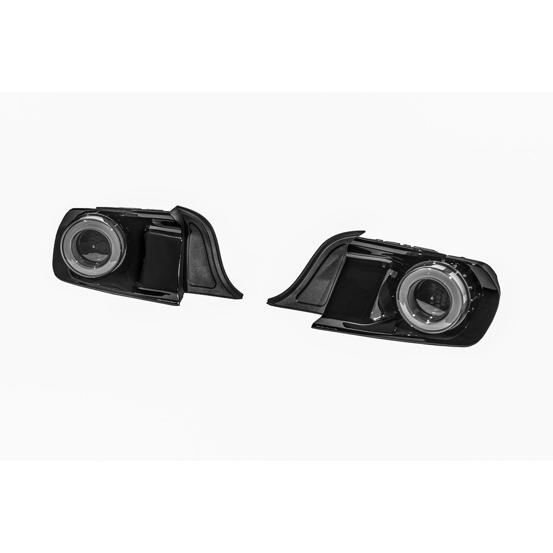 2015-2023 Ford Mustang Ferrari Style LED Red Lens Sequential Rear Taillights Smoke Tinted Lens TL-1467-SM