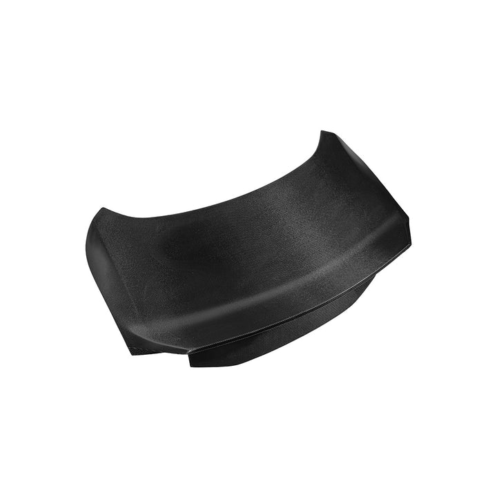 2024-Up Ford Mustang Carbon Fiber Replacement Rear Trunk with Integrated Ducktail Spoiler Ca rbon Fiber TRUNK-1465-BKCF
