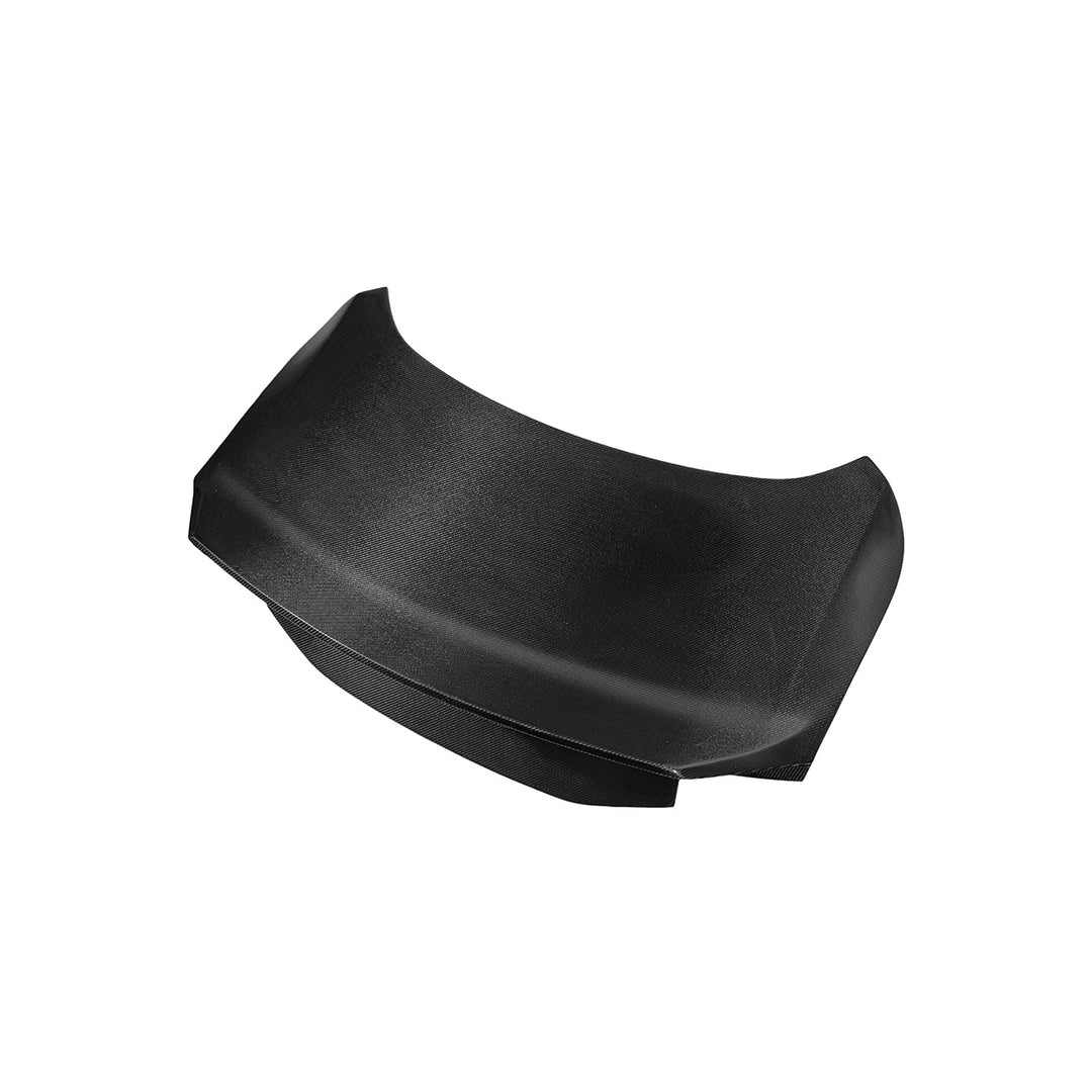2024-Up Ford Mustang Carbon Fiber Replacement Rear Trunk with Integrated Ducktail Spoiler Ca rbon Fiber TRUNK-1465-BKCF