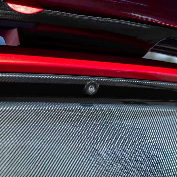 2015-2017 Ford Mustang Carbon Fiber Factory Style Rear Trunk Deck Lid Applique Panel Cover Overlay Carbon Fiber TRUNK-1502-BKCF