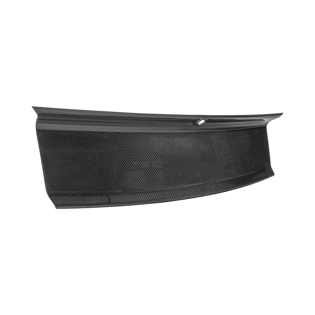 2015-2017 Ford Mustang Carbon Fiber Factory Style Rear Trunk Deck Lid Applique Panel Cover Overlay Carbon Fiber TRUNK-1502-BKCF