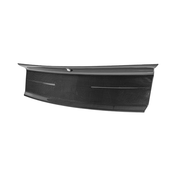 2018-2023 Ford Mustang Carbon Fiber Factory Style Rear Trunk Deck Lid Applique Panel Cover Carbon Fiber TRUNK-1503-BKCF