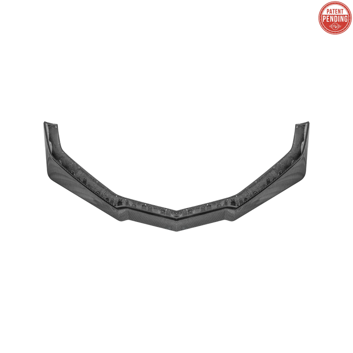 Corvette C8 Z06 / E-Ray DRY CARBON FIBER Front Splitter [Z07 Extended One-Piece Package]
