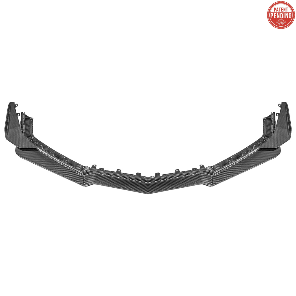 Corvette C8 Z06 / E-Ray DRY CARBON FIBER Front Splitter &amp; Canards [Z07 Extended Package]