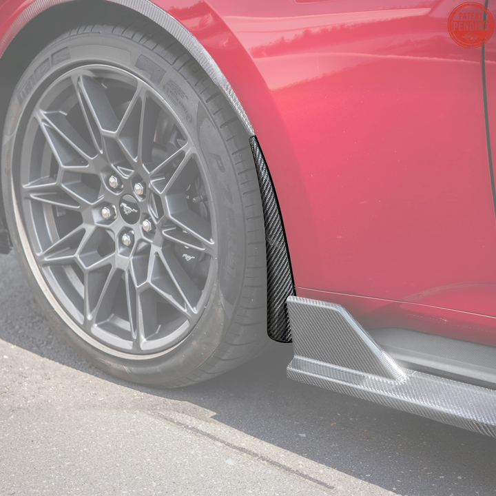 2024+ Ford Mustang Dry Carbon Fiber Mud Flap