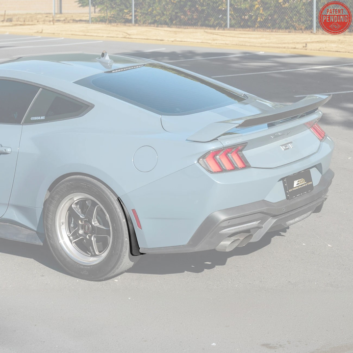2024+ Ford Mustang Dry Carbon Fiber Mud Flap